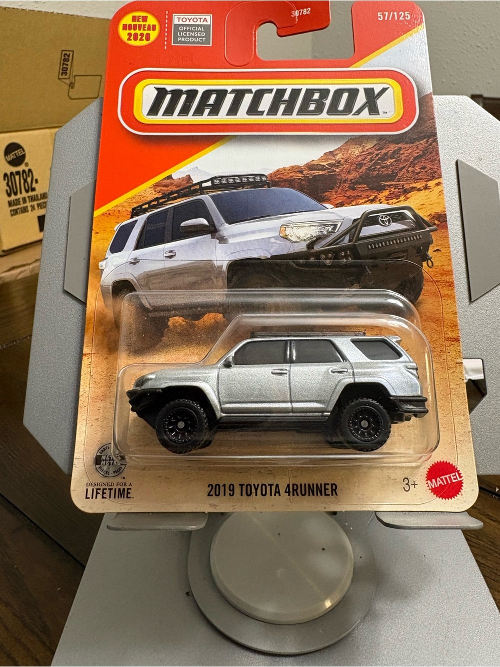 Matchbox Silver 2019 Toyota 4Runner Die-Cast SUV